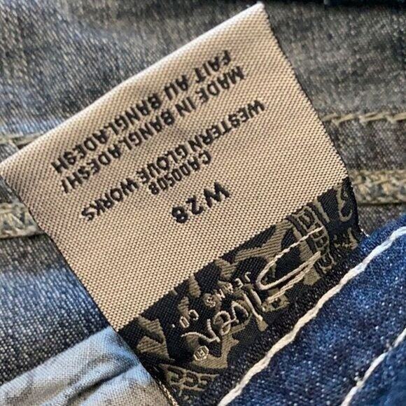 Silver Jeans Womens 28 Blue Aiko Crop Straight Denim Stretch Western - Picture 7 of 9